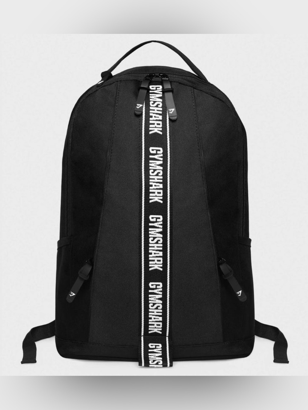 Gymshark Black Taped Logo Backpack